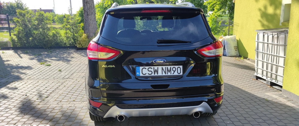 Ford Kuga cena 51900 przebieg: 165683, rok produkcji 2014 z Trzebinia małe 742